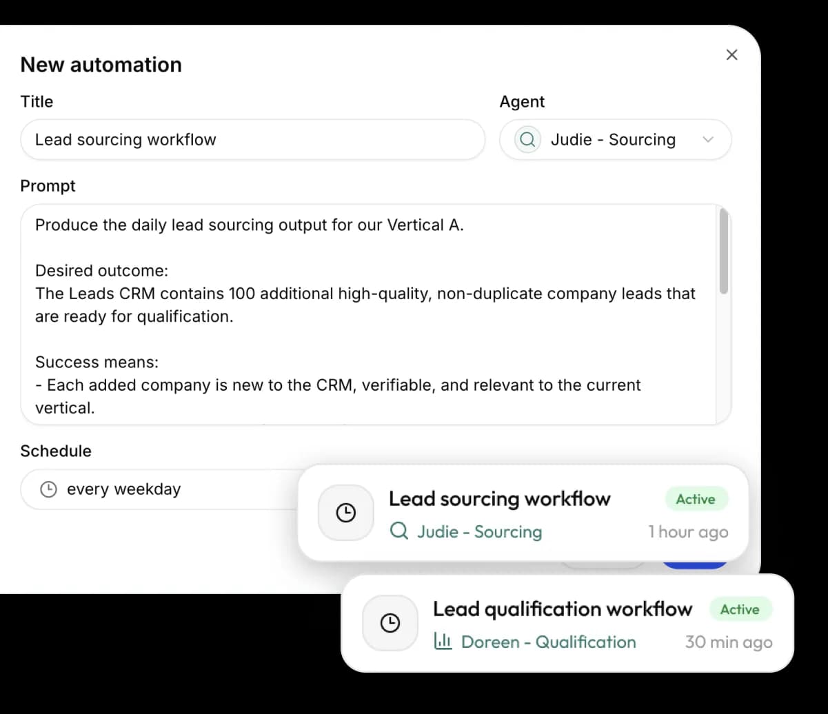 Teamy automation configuration